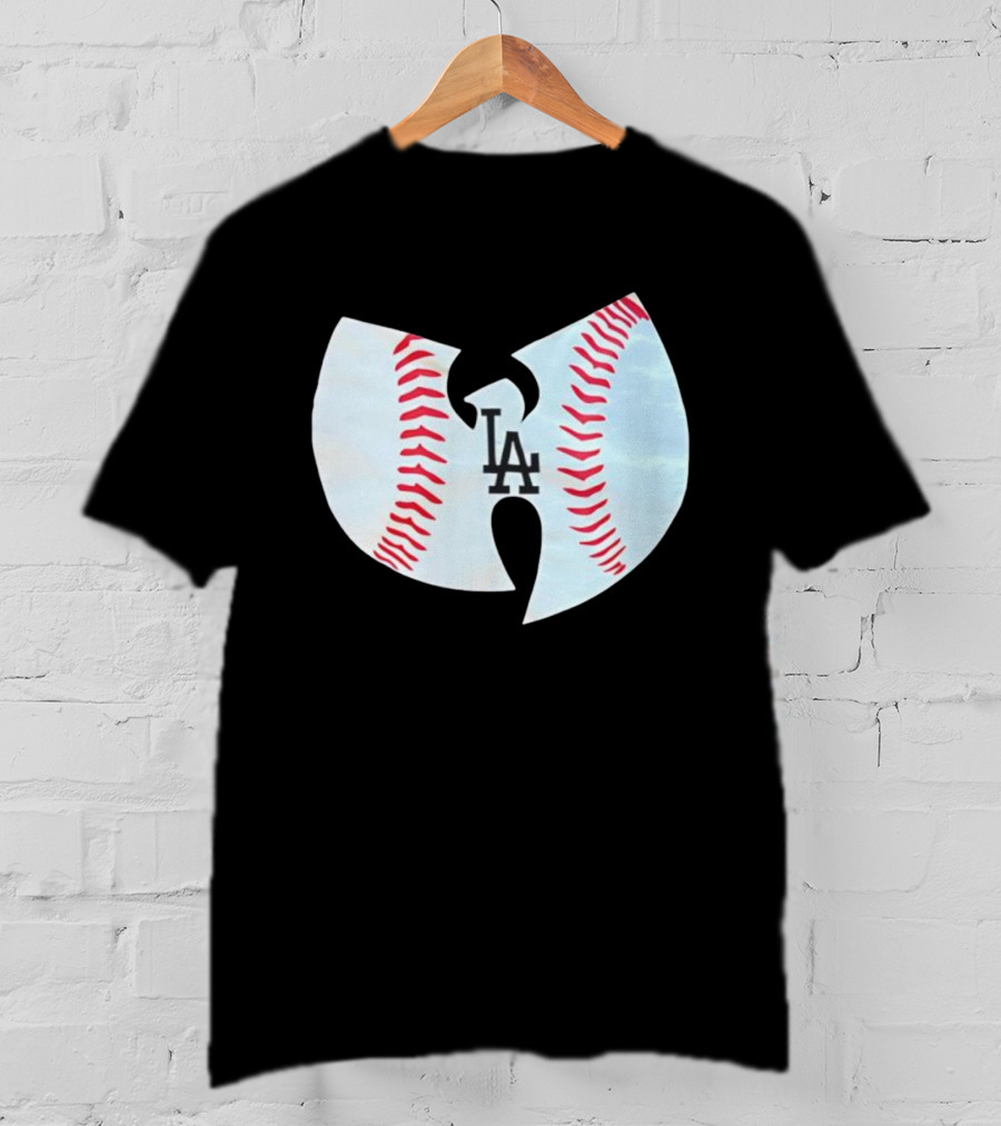 Los Angeles Dodgers Wu Tang Clan Baseball Collaboration T-Shirt