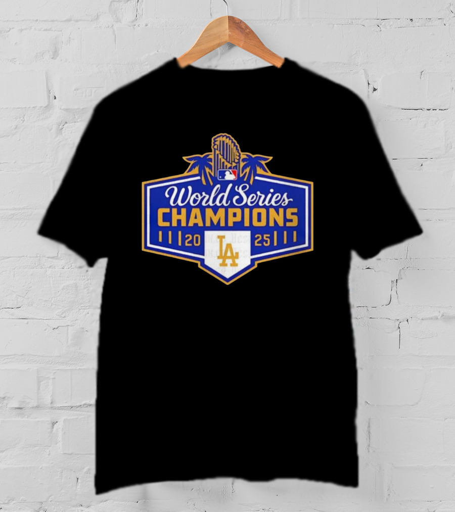 World Series Champions 2025 LA Dodgers MLB Logo T-Shirt