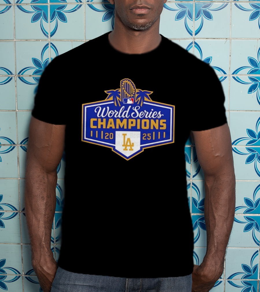 World Series Champions 2025 LA Dodgers MLB Logo T-Shirt