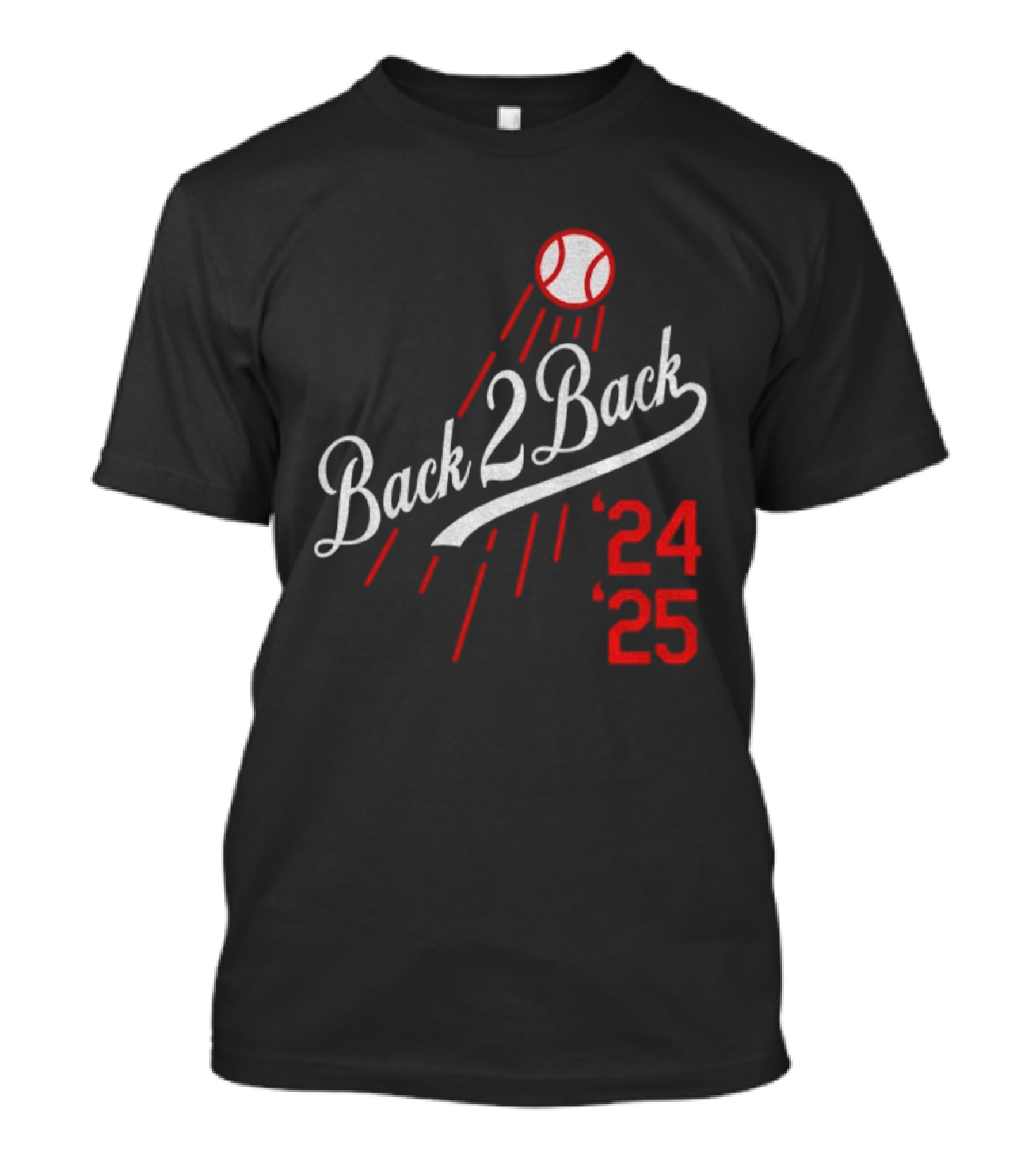 Back 2 Back 2024 2025 Los Angeles Dodgers Champions T-Shirt