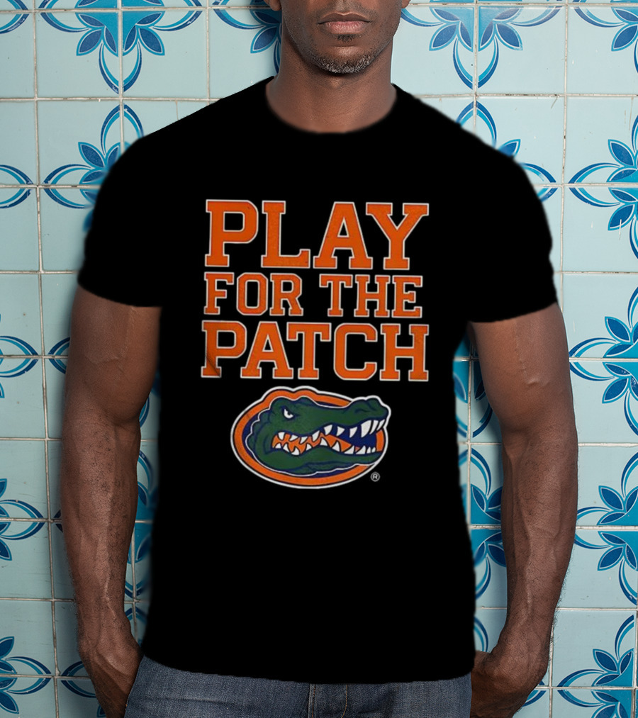 Play For The Patch Florida Gators Alligator Emblem T-Shirt