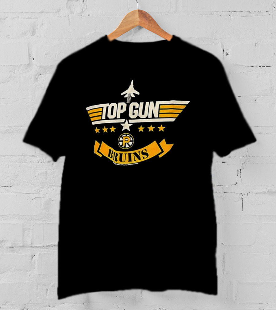 Top Gun Providence Bruins Stars Banner T-Shirt