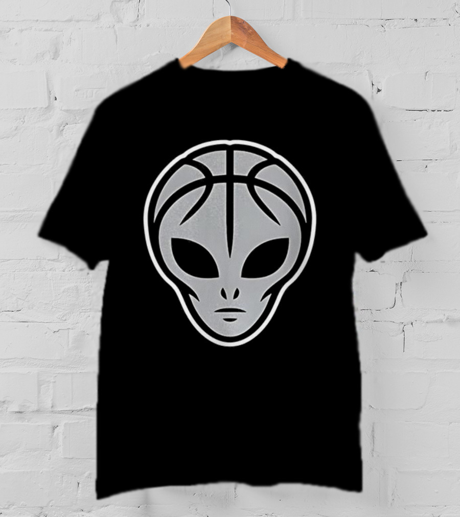 San Antonio Spurs Basketball Alien Head Logo T-Shirt