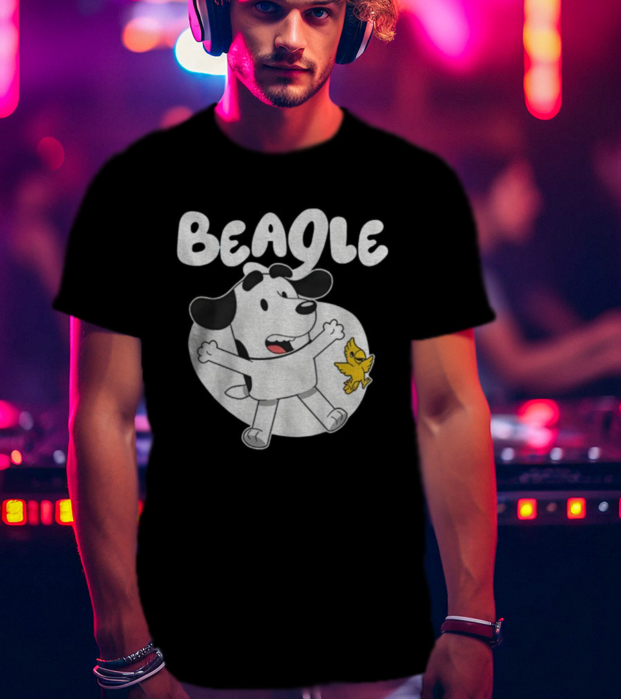 Snoopy Woodstock Bluey Beagle Dog Children Animation T-Shirt
