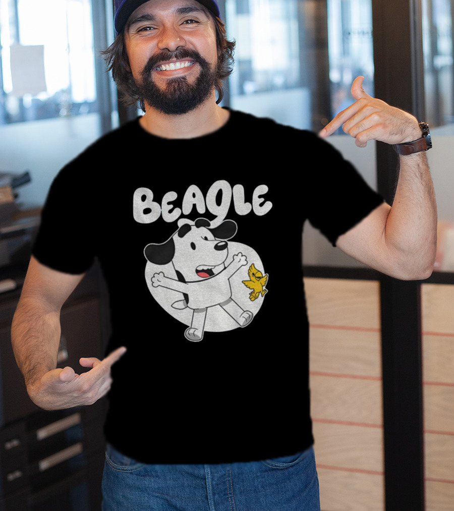 Snoopy Woodstock Bluey Beagle Dog Children Animation T-Shirt