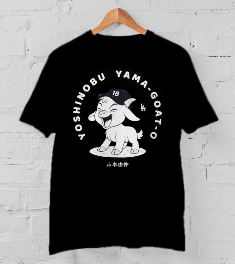 Yoshinobu Yamamoto GOAT 18 Los Angeles Dodgers T-Shirt