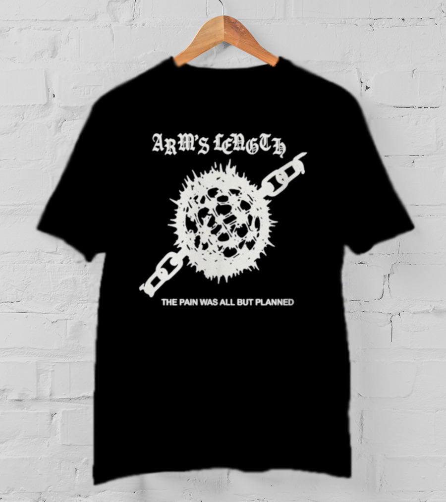 Arm’s Length The Pain Was All But Planned Tour 2025 Spiked Ball Chain Design T-Shirt