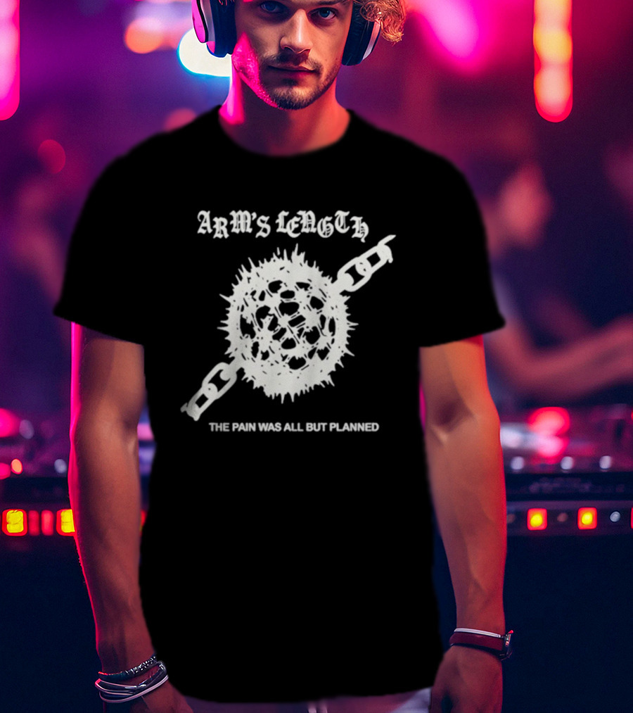 Arm’s Length The Pain Was All But Planned Tour 2025 Spiked Ball Chain Design T-Shirt