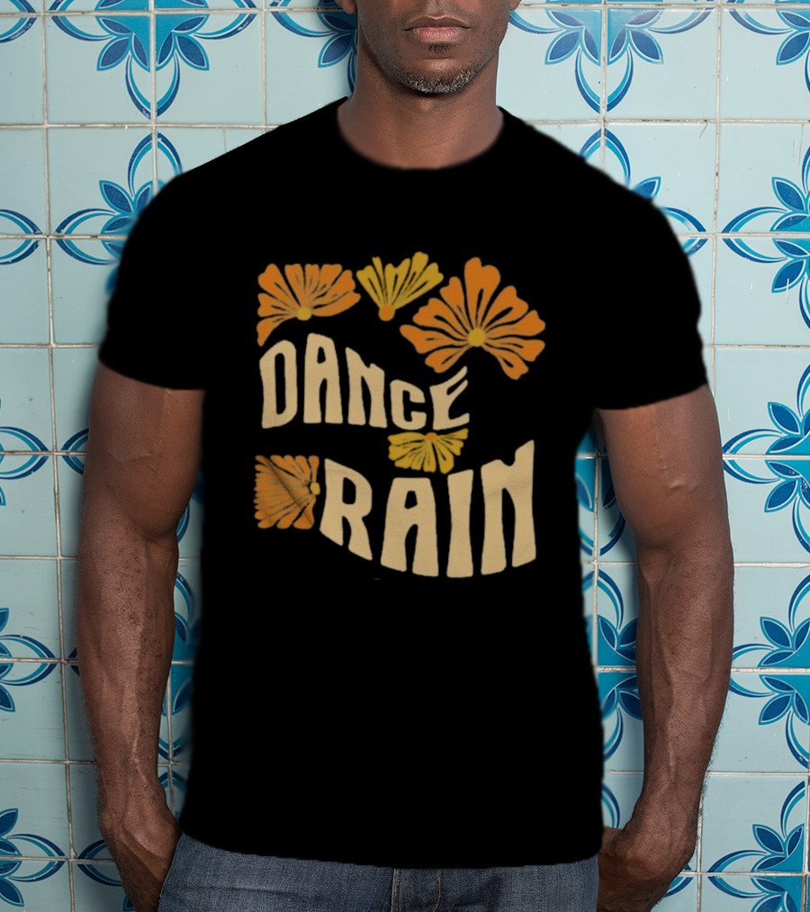 Charles Wesley Godwin Dance Rain Floral Pattern T-Shirt