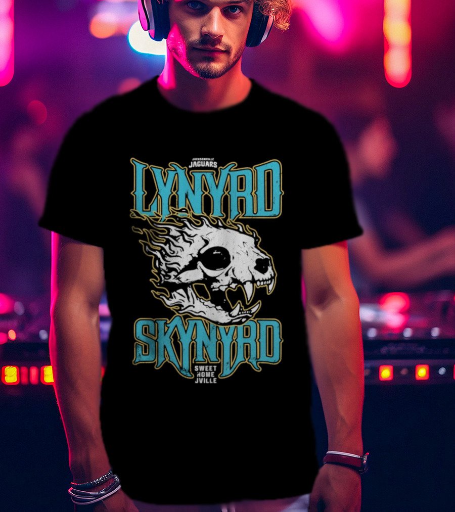 Jacksonville Jaguars Lynyrd Skynyrd Sweet Home Jville Football Collaboration T-Shirt