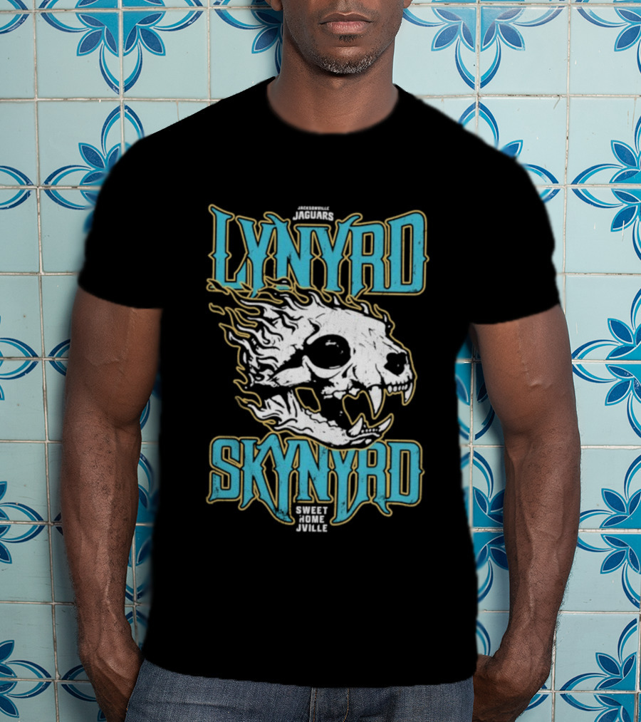 Jacksonville Jaguars Lynyrd Skynyrd Sweet Home Jville Football Collaboration T-Shirt
