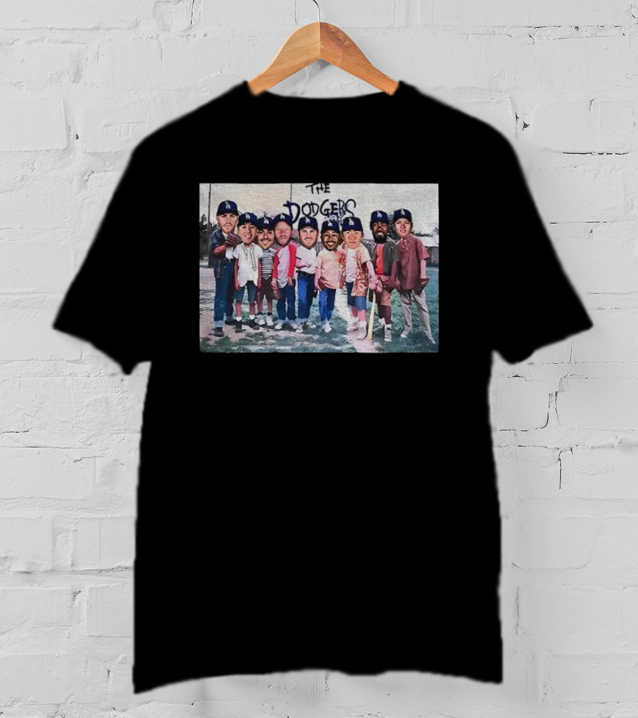 Los Angeles Dodgers Baseball Funny Bootleg Cartoon Team Characters T-Shirt