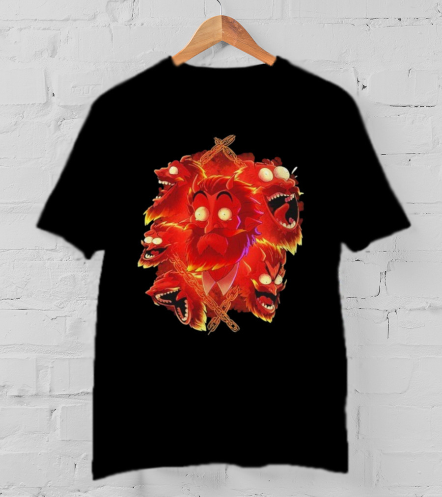 Legends Of Avantris Gideon Laughing Fiery Demon Faces T-Shirt