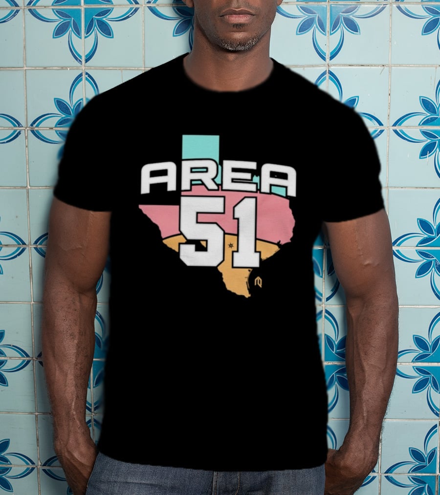 San Antonio Spurs Area 51 Texas Basketball Theme T-Shirt