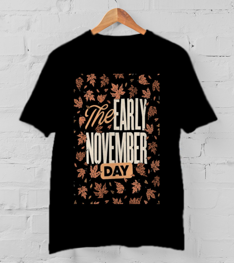 The Early November Day Leaf Pattern 2025 Tour T-Shirt