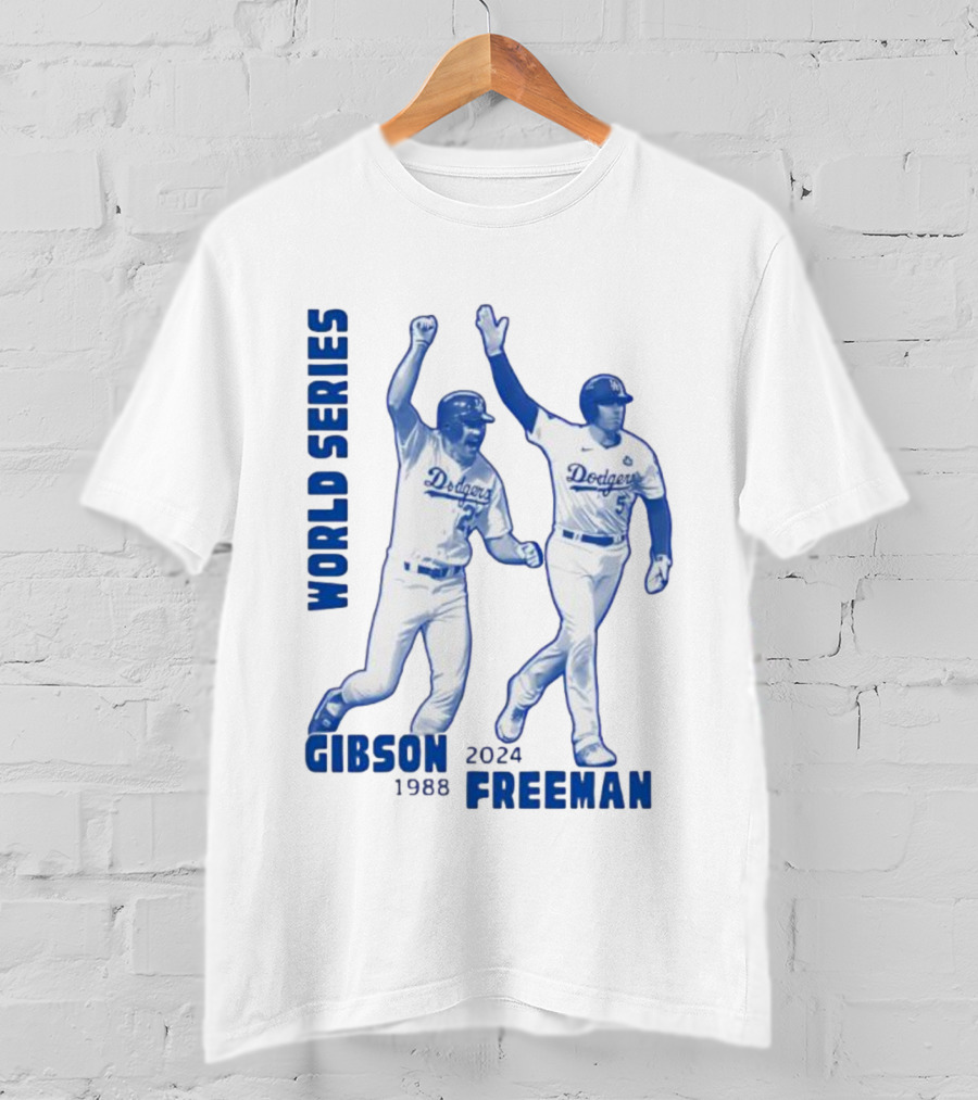 World Series Dodgers Gibson 1988 Freeman 2024 T-Shirt