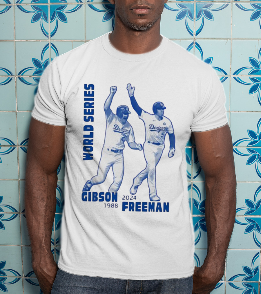 World Series Dodgers Gibson 1988 Freeman 2024 T-Shirt