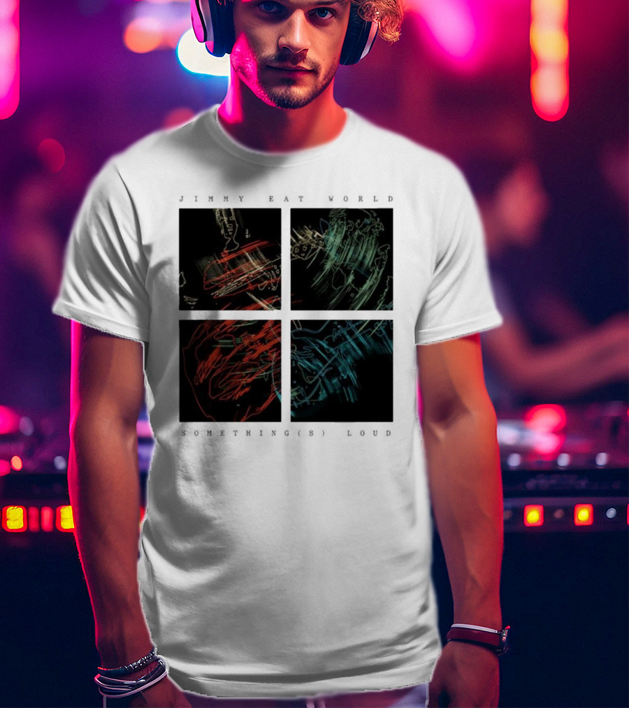 Jimmy Eat World Somethings Loud Quad Abstract Art T-Shirt