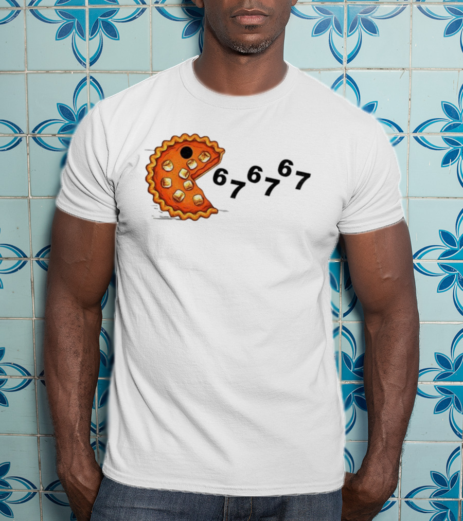 Pacman Pumpkin Pie Eating Ghosts Happy Fall Meme 67 T-Shirt