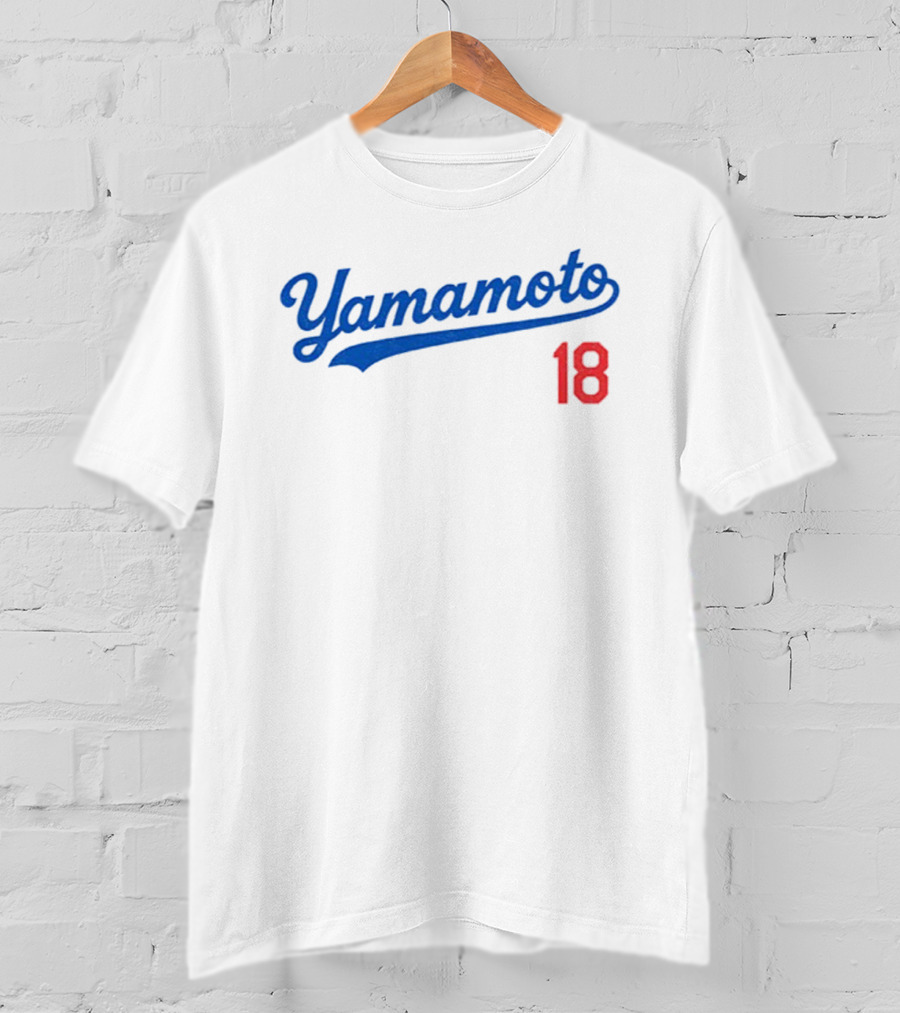 Yamamoto 18 Los Angeles Dodgers MLB Baseball World Champions T-Shirt