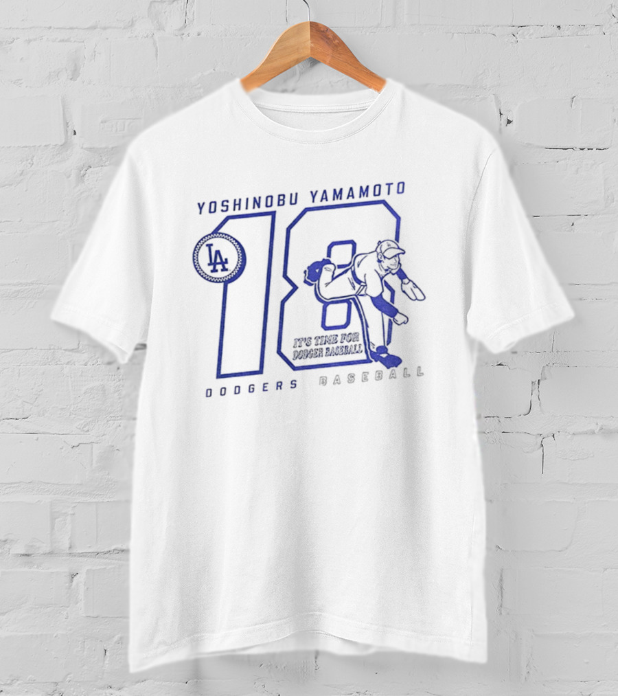 Yoshinobu Yamamoto 18 Los Angeles Dodgers Baseball MLB 2025 T-Shirt