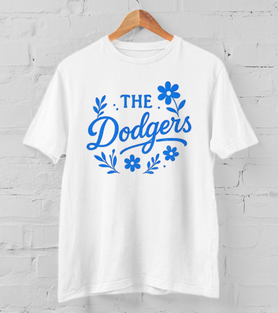 Floral Dodgers World Series 2025 Los Angeles Dodgers Flowers T-Shirt