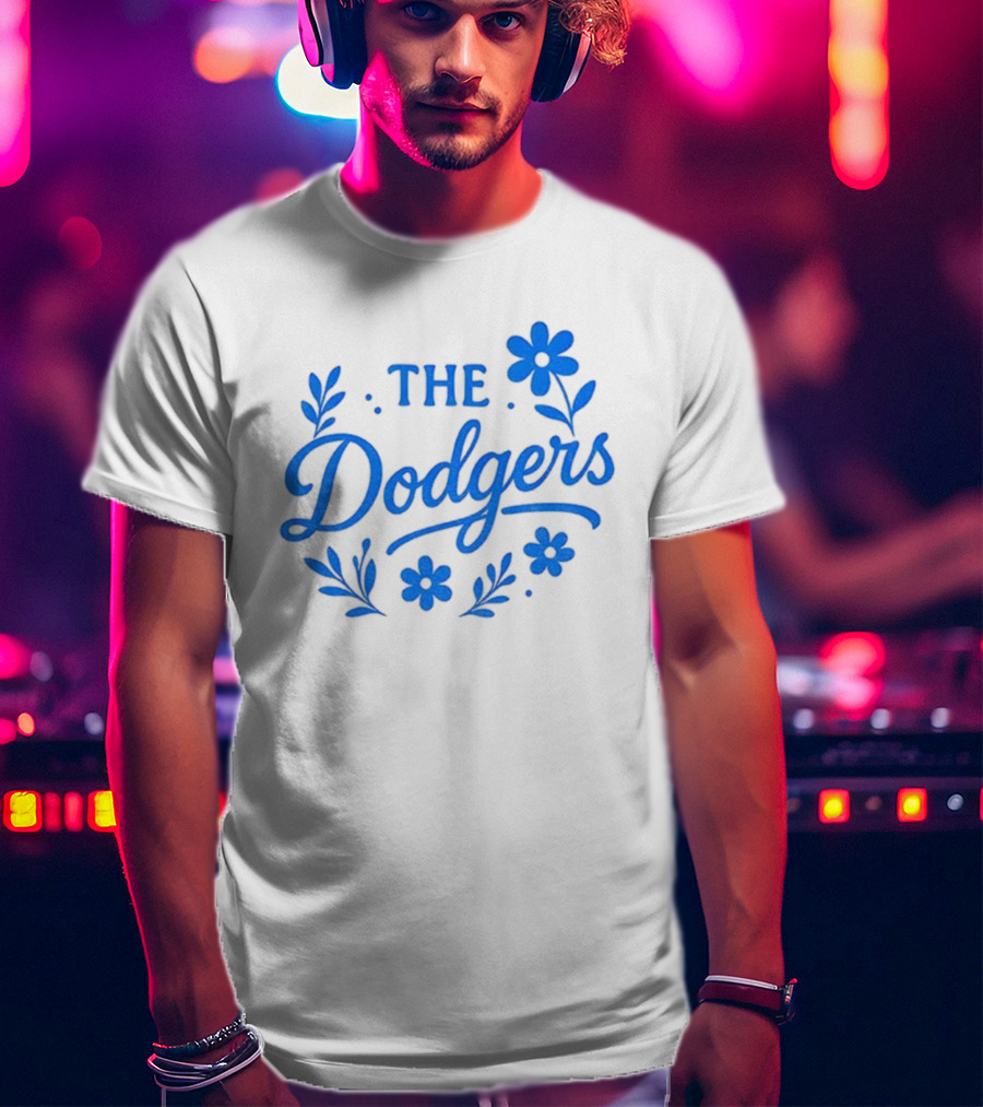 Floral Dodgers World Series 2025 Los Angeles Dodgers Flowers T-Shirt