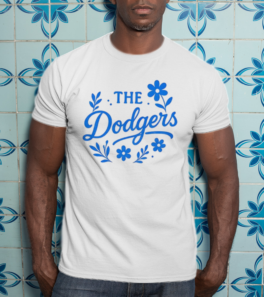 Floral Dodgers World Series 2025 Los Angeles Dodgers Flowers T-Shirt