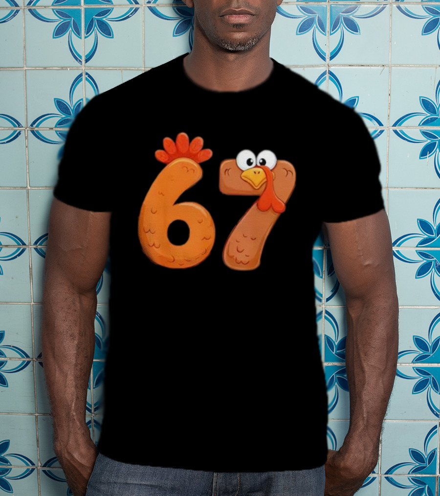 67 Thanksgiving Turkey Cool Fall Farm Fun T-Shirt