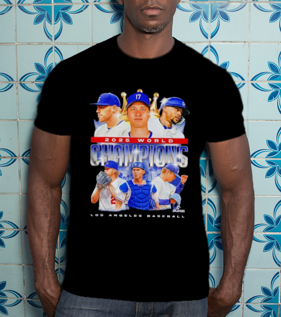 2025 World Champions Los Angeles Baseball Series T-Shirt