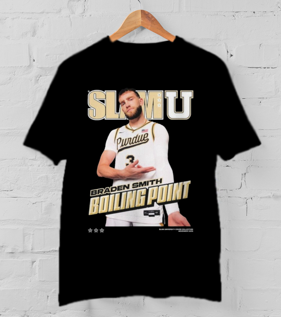 SlamU Braden Smith Boiling Point Purdue Boilermakers T-Shirt