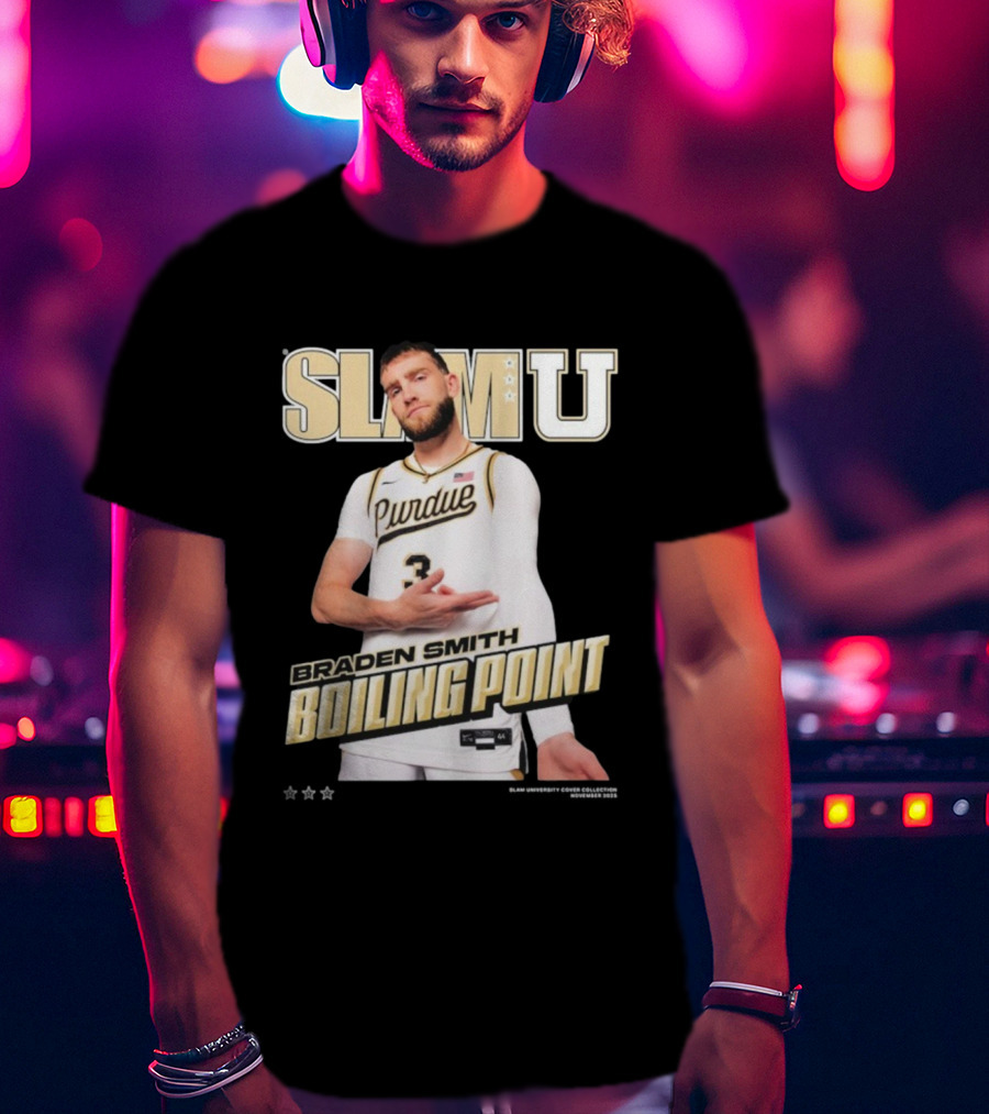 SlamU Braden Smith Boiling Point Purdue Boilermakers T-Shirt