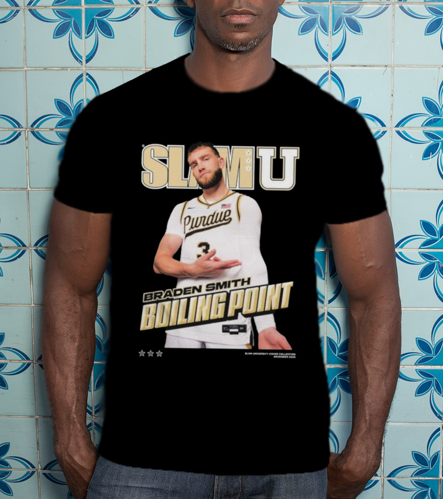 SlamU Braden Smith Boiling Point Purdue Boilermakers T-Shirt
