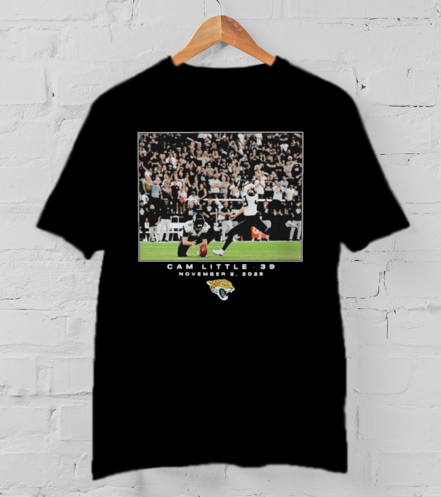 Cam Little 39 November 2 2025 Jacksonville Jaguars NFL Week 8 T-Shirt