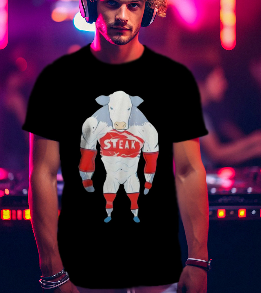 Dr Shawn Baker Cow Steak Muscle Beef Athlete T-Shirt