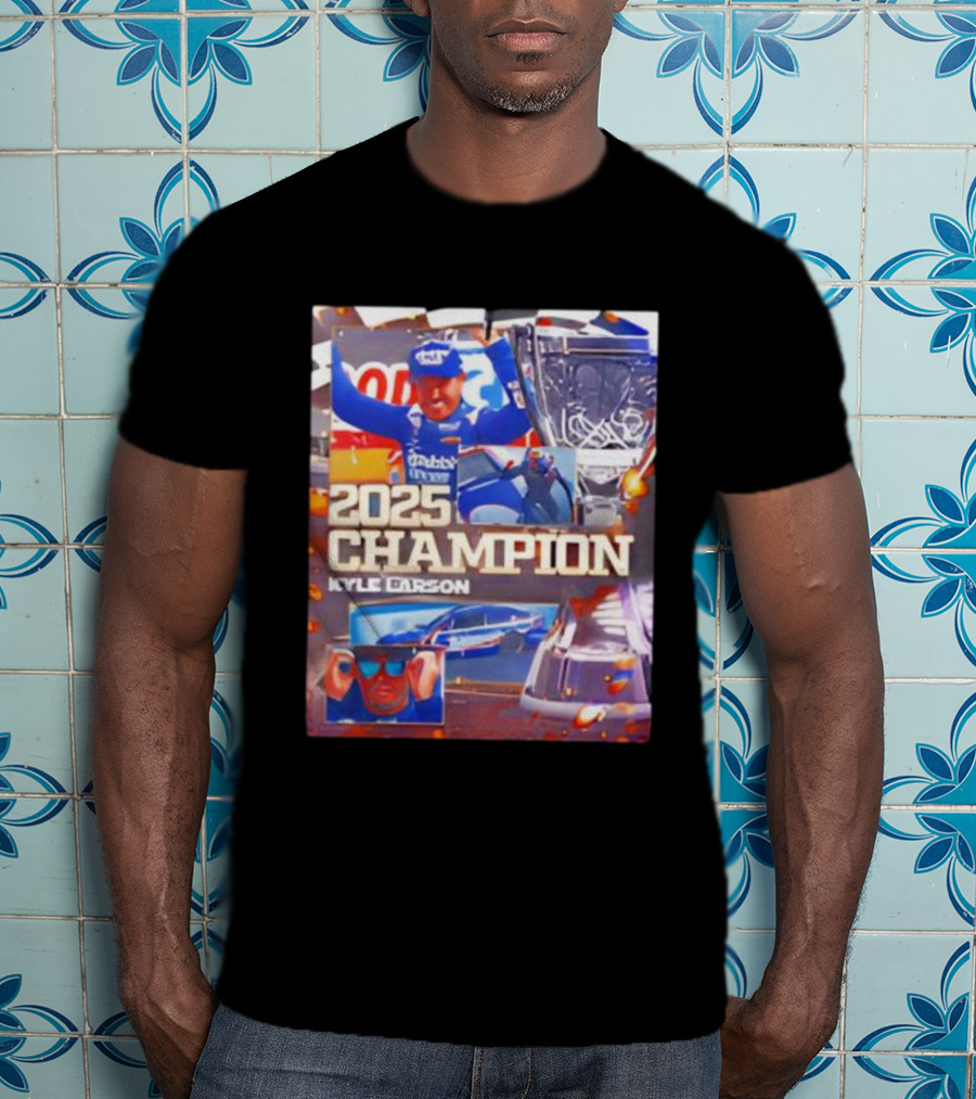 2025 Champion Kyle Larson NASCAR Cup Series Win Racing Victory T-Shirt