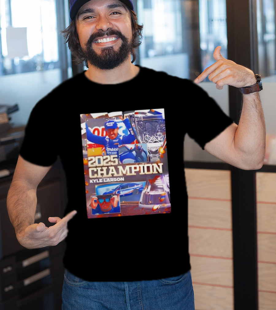 2025 Champion Kyle Larson NASCAR Cup Series Win Racing Victory T-Shirt