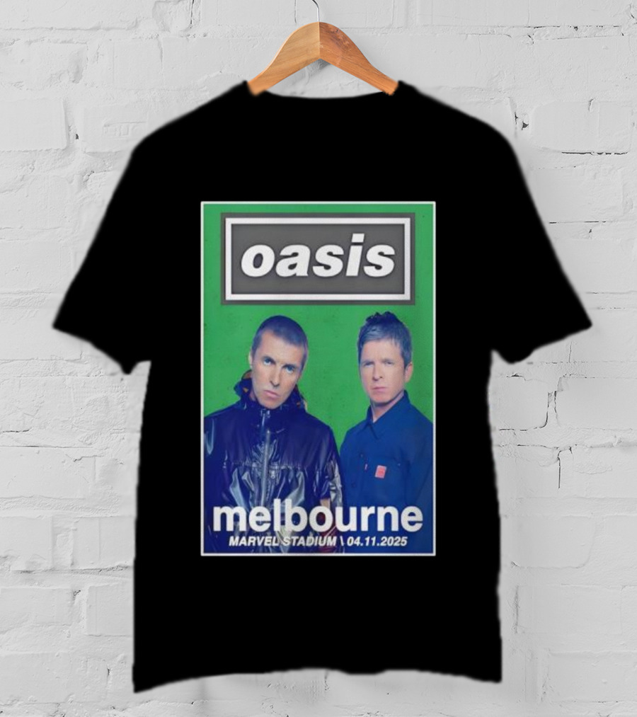 Oasis Melbourne November 4 2025 Marvel Stadium T-Shirt