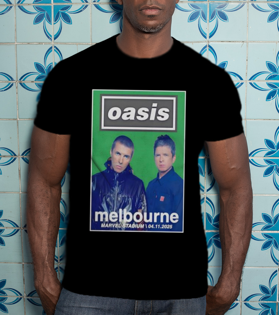 Oasis Melbourne November 4 2025 Marvel Stadium T-Shirt