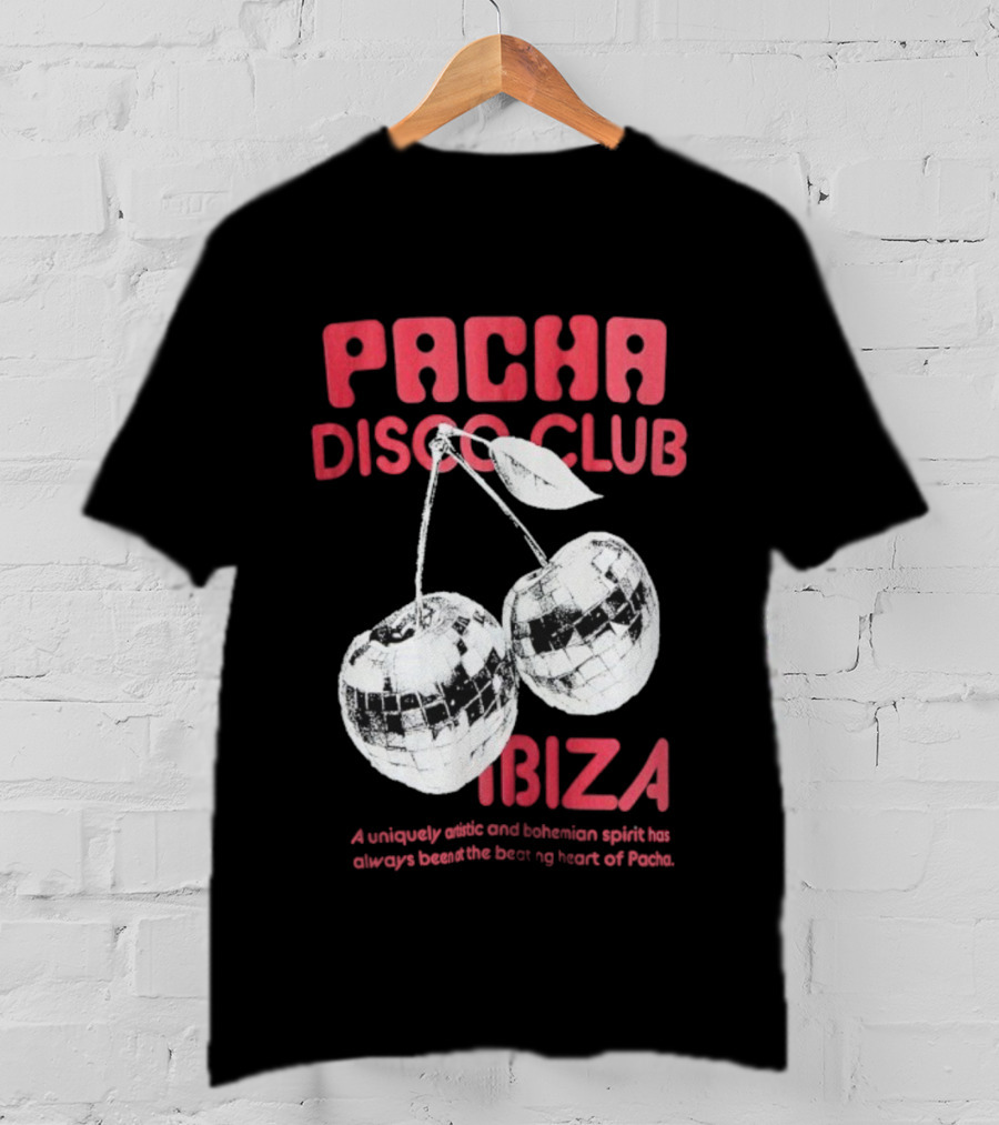 Pacha Disco Club Ibiza Cherry Mirror Balls Unique Vibe T-Shirt