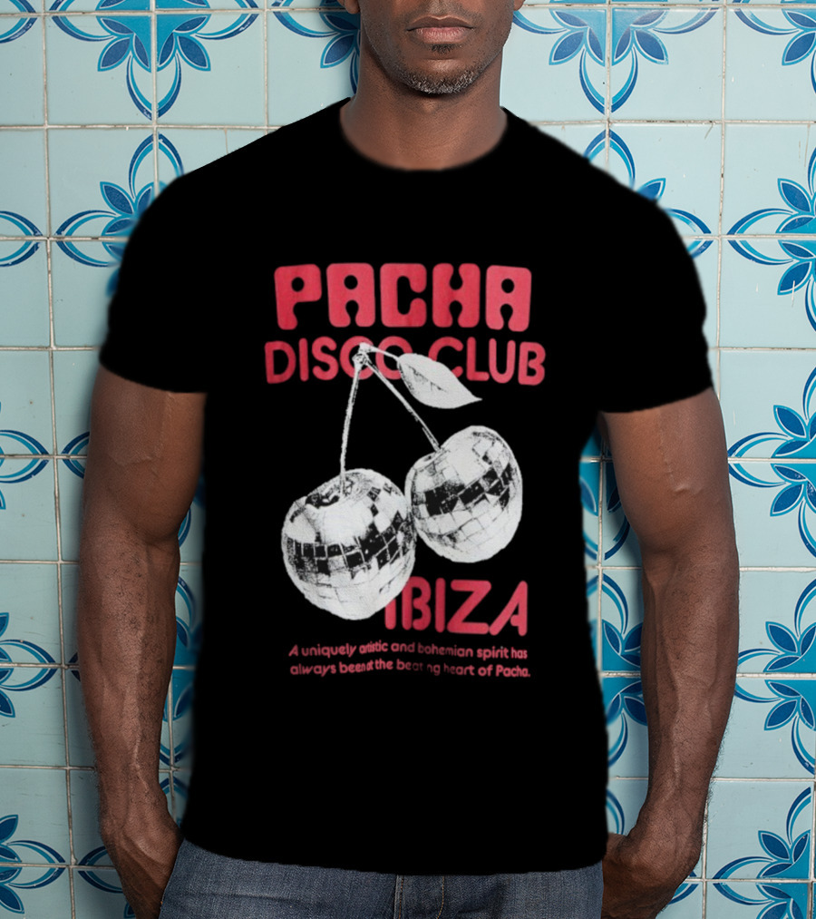 Pacha Disco Club Ibiza Cherry Mirror Balls Unique Vibe T-Shirt