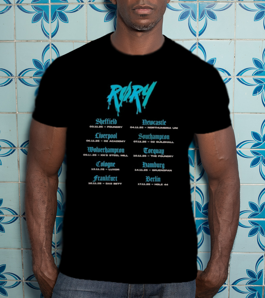 Rory Blossom Tour 2025 San Francisco Portland Phoenix Denver Chicago New York T-Shirt
