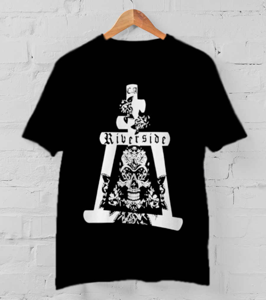 Riverside California Mission Inn Bell Skull Design T-Shirt