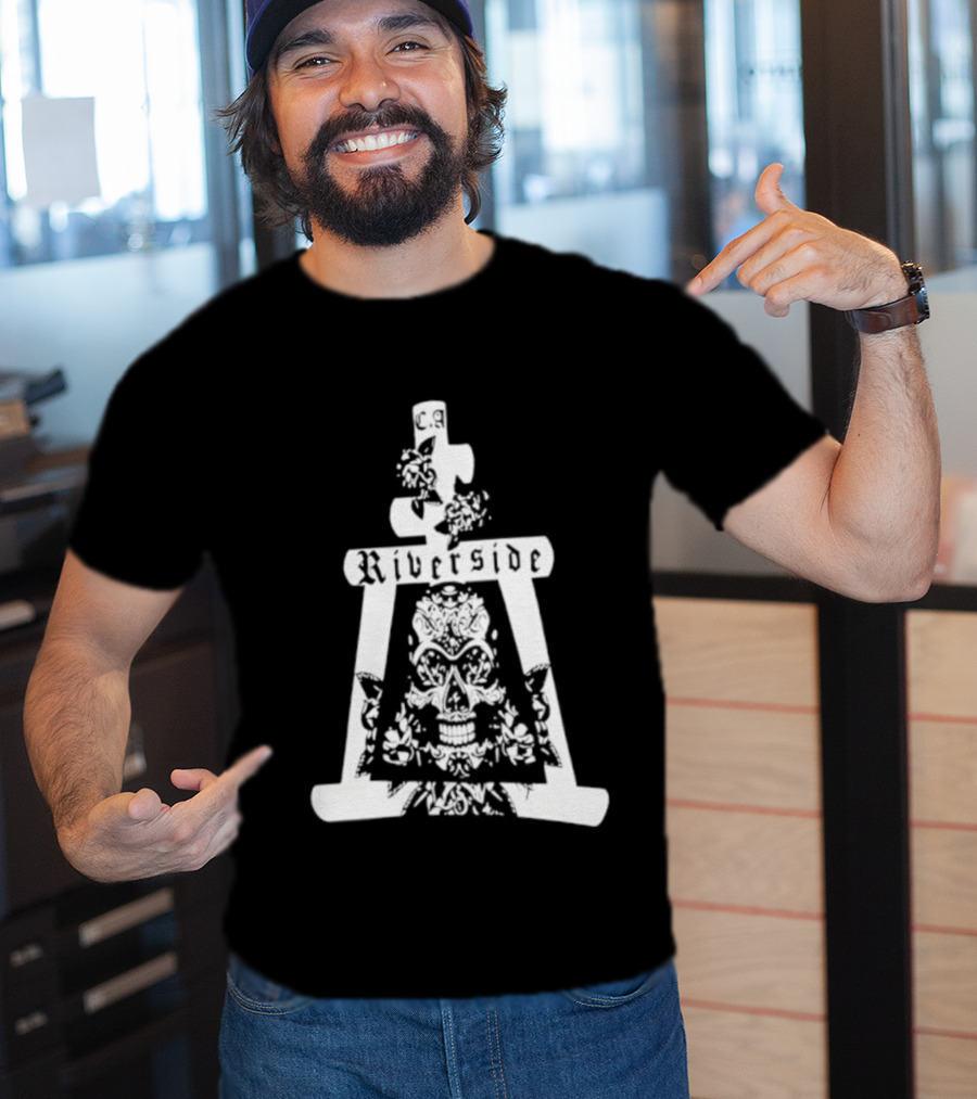 Riverside California Mission Inn Bell Skull Design T-Shirt