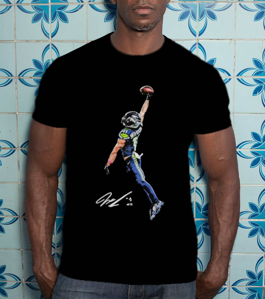 Smith-Njigba Signature Catch Seattle Football T-Shirt