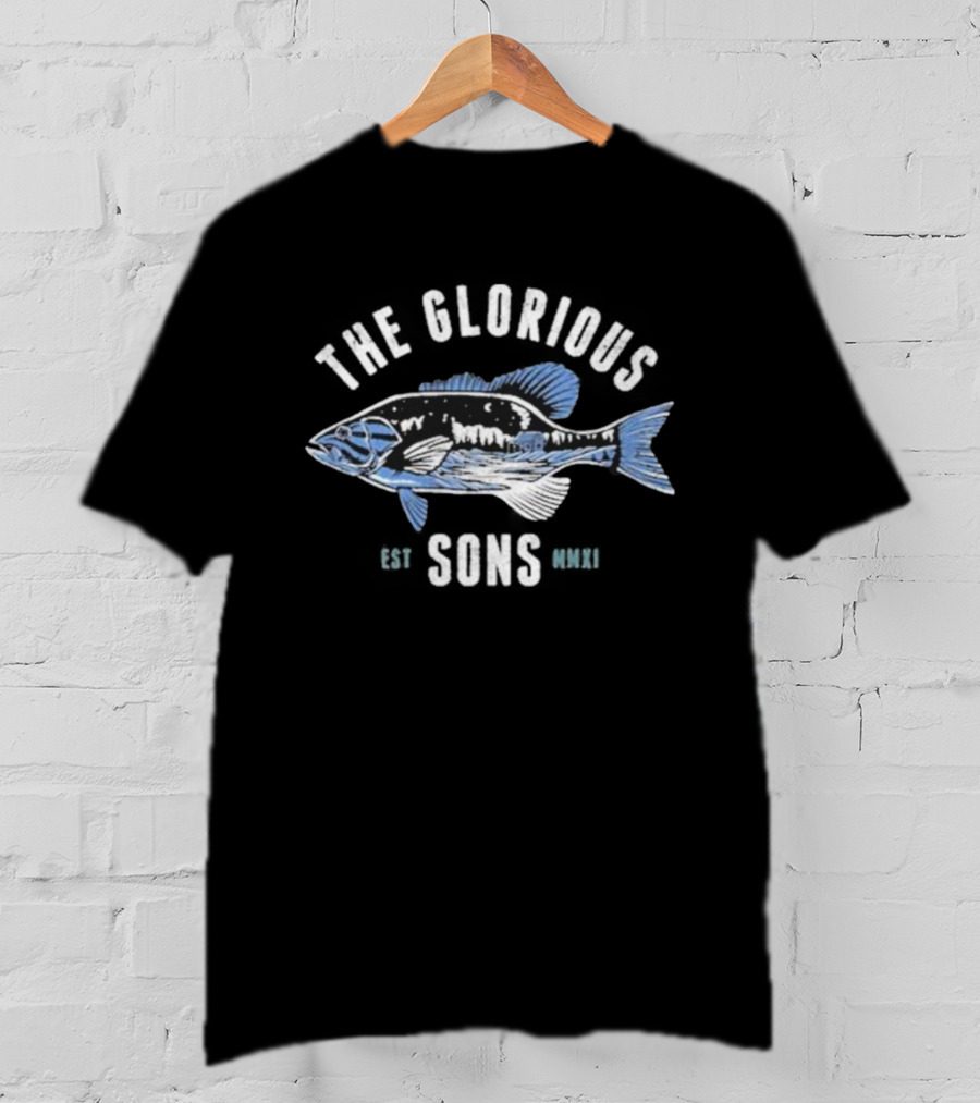 The Glorious Sons Fish Vintage Band Tour Logo T-Shirt