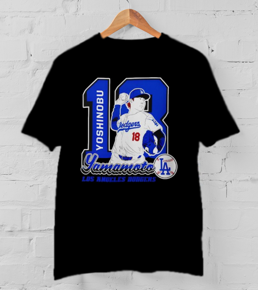 Yoshinobu Yamamoto Dodgers 18 LA Baseball 2025 T-Shirt