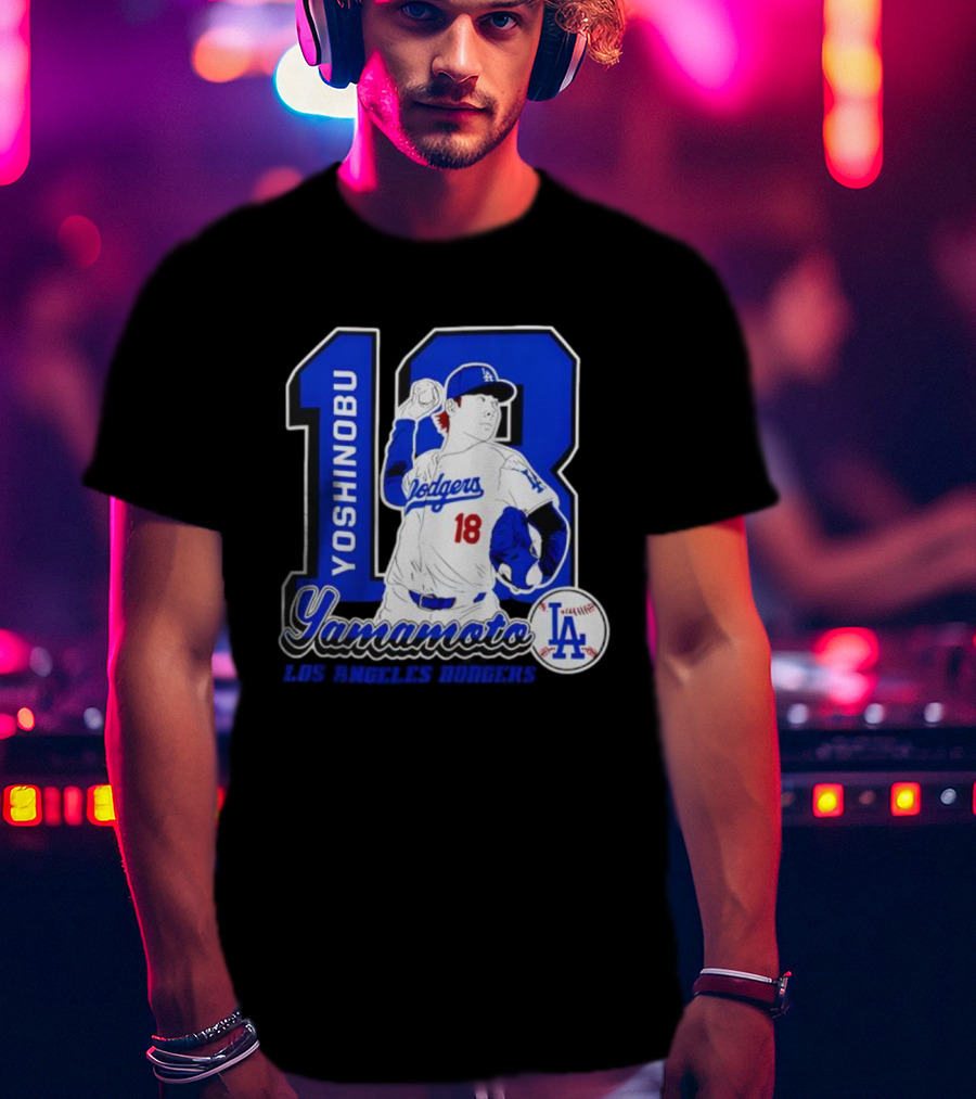 Yoshinobu Yamamoto Dodgers 18 LA Baseball 2025 T-Shirt