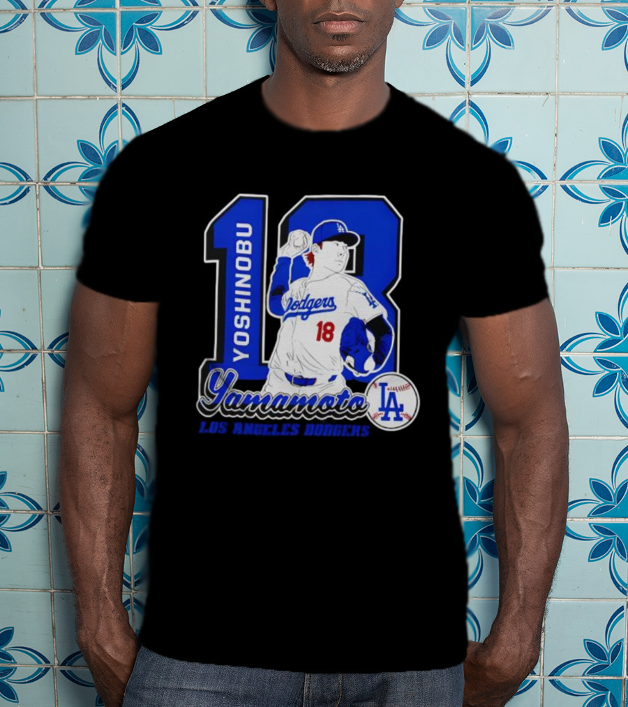 Yoshinobu Yamamoto Dodgers 18 LA Baseball 2025 T-Shirt