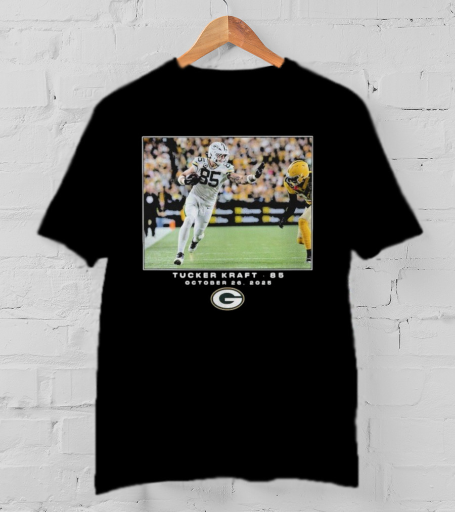Tucker Kraft 85 Green Bay Packers NFL October 26 2025 Week 8 T-Shirt